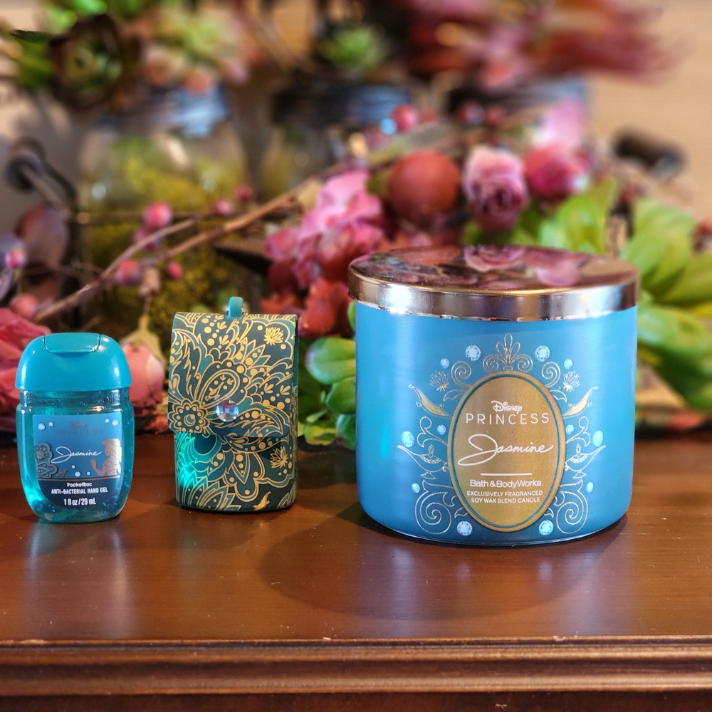 DISNEY BATH & BODY WORKS Princess Jasmine Bundle Pocketbac Candle